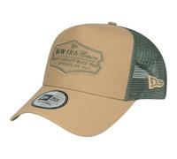 New Era Adjustable Trucker Cap - Retro Patch Khaki/Olive