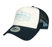 New Era Adjustable Trucker Cap - Retro Patch Navy / Chrome