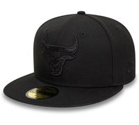 New Era Adults Nba Essentials Flat Peak Cap Blk/Bulls 7 1/8 Unisex