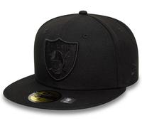 New Era Adults Nba Essentials Flat Peak Cap Blk/Raiders 7 5/8 Unisex
