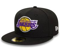 New Era Adults Nba Essentials Flat Peak Cap BlkYlw/Lakers 7 1/2 Unisex