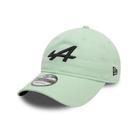 New Era Alpine F1 9TWENTY Casquette de baseball, vert pastel, logo noir, réglable, Vert, Taille unique