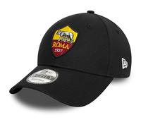 New Era AS Roma Cotton Core 9FORTY Crest Black, Rouge foncé, M/L