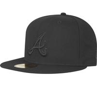 New Era Atlanta Braves Noir Sur Noir Cap 59Fifty Fitted Édition Limitée Spéciale