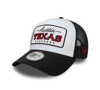 New Era Austin Texas Location Patch E-Frame Casquette de Camionneur Blanc Noir