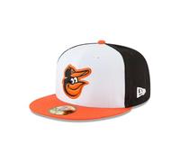 New Era Baltimore Orioles 59fifty Basecap Authentic On Field Mlb White / Black / Orange - 7 1/2 - 60cm