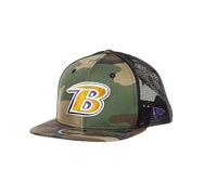 New Era Baltimore Ravens NFL Woodland Camo 9Fifty Original Fit Snapback Trucker Cap - One-Size