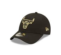 New Era Basketball Kappe Fanartikel Chicago Bulls 9Forty Cap verstellbar Schwarz Gold - One-Size