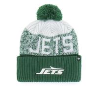 New Era Bonnet à Pompon New York Jets '47 MLB Bone Chill Cuff Knit Vert