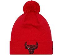 New Era Bonnet Infill Bobble pour homme ~ Chicago Bulls rouge, Rouge, taille unique
