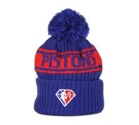 New Era - Bonnet NBA Draft Pom Pom Pistons - Homme - Accessoires - Multicolore - Taille: ONE Size
