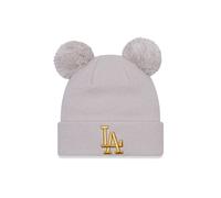 New Era Bonnet tricoté côtelé à pompon pour femme ~ LA Dodgers