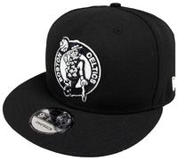 New Era Boston Celtics NBA Noir Blanc Logo 9Fifty Snapback Cap Édition Limitée