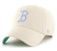 New Era Boston Red Sox Bone Sidepatch Clean Up Cap Curved Visor Strapback