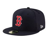 New Era Boston Red Sox Cap 59Fifty Basecap Baseball Fitted Kappe MLB Navy - 7-56cm (M)