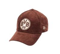 New Era BVB 09 Borussia Dortmund Velours Côtelé Marron 9Forty Casquette Ajustable