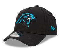 New Era Carolina Panthers NFL Evergreen Noir Casquette Réglable du Modèle 9Forty A-Frame