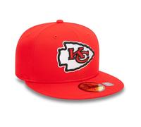 New Era Casquette 59Fifty NFL ChiefsEra Homme - Fitted de Baseball Visiere Plate avec Visiere, Ferme a l’Arriere Automne Ete Printemps Hiver Printemps-ete