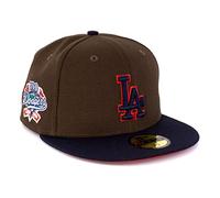 New Era Casquette 59FIFTY NFL NBA MLB Limited Edition pour homme, Los Angeles Dodgers Brown, 55-56