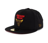 New Era Casquette 59FIFTY NFL NBA MLB Limited Edition pour homme, Chicago Bulls Black V2, 56-57