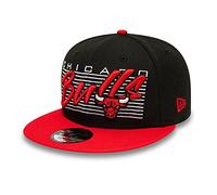 New Era Casquette 9Fifty NBA Properties BullsEra Casquette de Baseball Casquette Snapback (S/M (54-57 cm) - Noir-Rouge)