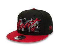 New Era Casquette 9Fifty NBA Properties HeatEra Homme - Visiere Plate de Baseball Snapback avec Printemps-ete Printemps Ete Automne Hiver