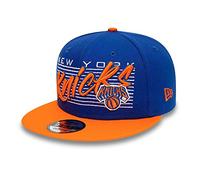 New Era Casquette 9Fifty NBA Properties KnicksEra Casquette de Baseball Casquette Snapback (M/L (57-59 cm) - Bleu-Orange)