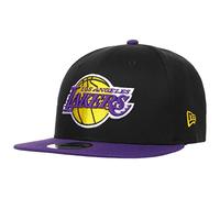 New Era Casquette 9Fifty Team Patch LakersEra Casquette de Baseball Casquette NBA (M/L (57-59 cm) - Noir-Lilas)