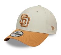 New Era Casquette 9Forty WS Patch PadresEra Femme/Homme/Strapback - Strapback de Baseball Curved Brim Cap Boucle en Metal, avec Visiere Printemps-ete Ete - Taille Unique Blanc