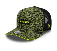 New Era Casquette 9SEVENTY Stretch Snap VR46 – All Over Print noir – Visière sandwich jaune