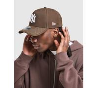 New Era Casquette A-Frame à coutures contrastées MLB New York Yankees - Marron One Size