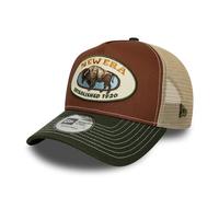 New Era Casquette A-Frame Animal Patch Trucker Beige
