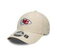 New Era Casquette de baseball 9Forty Cord NFL Kansas City Chiefs pour adulte Beige clair