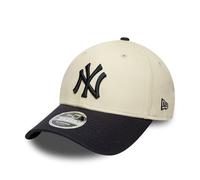 New Era Casquette de baseball 9Forty MLB New York Yankees pour adulte Beige clair