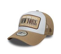 New Era Casquette de baseball 9Forty Trucker Location Patch pour adulte Beige clair
