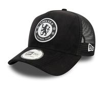 New Era Casquette de Baseball 9FortyTrucker en Daim Chelsea FC Lion pour Adulte Noir, Noir, Taille Unique