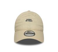 New Era Casquette de baseball 9Twenty Slogan pour adulte Beige clair