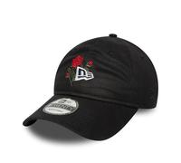 New Era Casquette de Baseball réglable Couronne Non structurée visière incurvée Rose Chapeau Noir