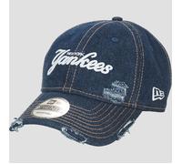New-Era Casquette DENIM DISTRESS 9TWENTY® NEW YORK YANKEES in Bleu Unique
