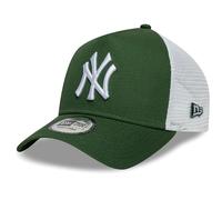 New Era Casquette de baseball pour adultes 9Forty Trucker League Essential MLB New York Yankees Vert foncé