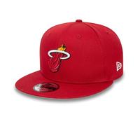 New Era Casquette NBA Miami Heat Rear Logo 9Fifty Snapback, rouge, S/M