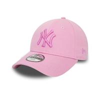 New Era Casquette pour Enfants New York Yankees MLB Accessoire pour Les Fans Logo Ton sur Ton Rose Baseball Strapback Chapeau Fille garçon