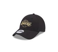 New Era Casquette réglable 9Forty La Lakers - Avec badge métallique - Noir et doré - Taille unique, Noir, taille unique