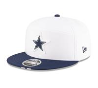 New Era Casquette snapback 9FIFTY pour homme Blanc/bleu marine Dallas Cowboys 2025 NFL Training Camp Split Panel