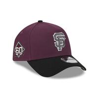 New Era Casquette snapback San Francisco Giants 60th Anniversary Two Tone Prune 9Forty A Frame, lilas, taille unique