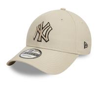 Casquette New Era Team Outline 9FORTY New York Yankees beige noir