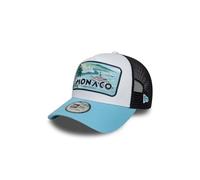 New Era Casquette Trucker Summer Patch MonacoEra Snapback Femme/Homme, visière incurvée Turquoise
