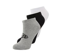 NEW ERA Chaussettes gris chiné / noir / blanc, Taille 35-38