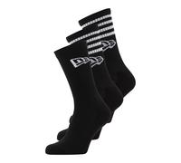 NEW ERA Chaussettes noir / blanc, Taille 39-42