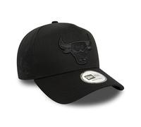 New Era Chicago Bulls 9Forty Casquette Basket-Ball réglable visière incurvée Logo d'équipe Ton sur Ton Chapeau NBA Noir